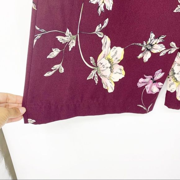 Lauren Conrad Runway Floral gaucho Cropped pants 8 - Picture 6 of 9